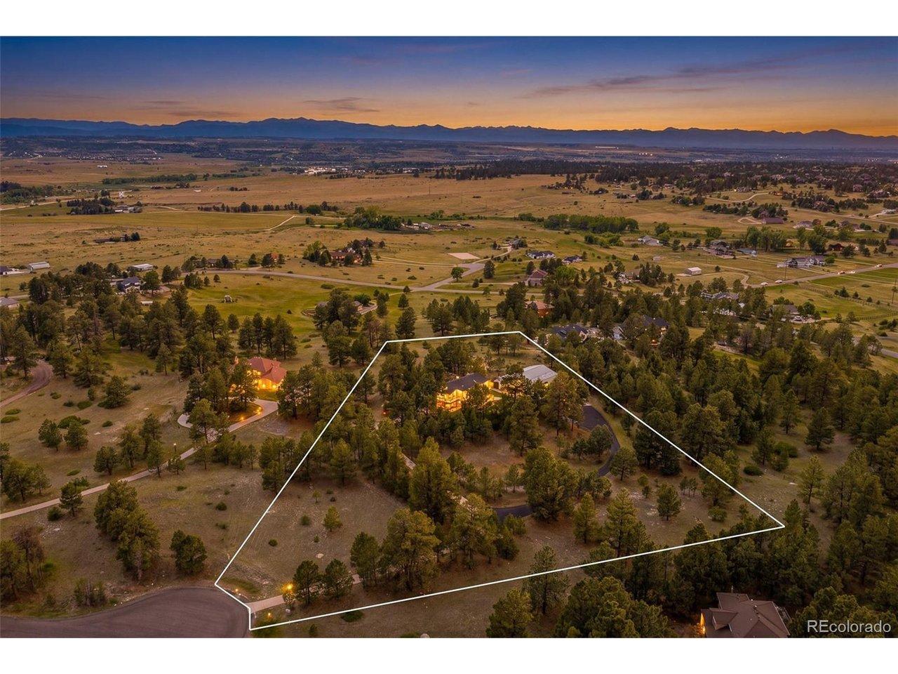 Image 2: Approximate property line view highlighting nearly five wooded acres, mountain views, privacy, and the end-of-cul-de-sac setting in The Hills at Bayou Gulch. Image 2: Approximate property line view highlighting nearly five wooded acres, mountain views, privacy, and the end-of-cul-de-sac setting in The Hills at Bayou Gulch.