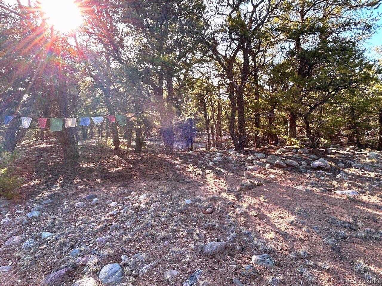 Image 1: Land with prayer flags. Image 1: Land with prayer flags.