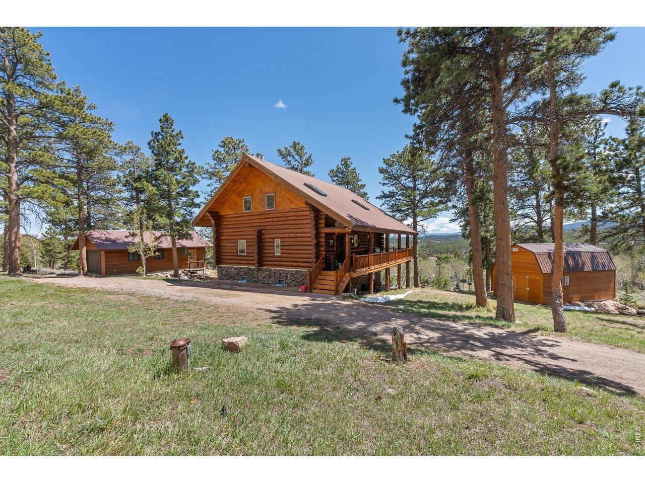 Image 2: Log home, 2 car garage & shed ! Image 2: Log home, 2 car garage & shed !