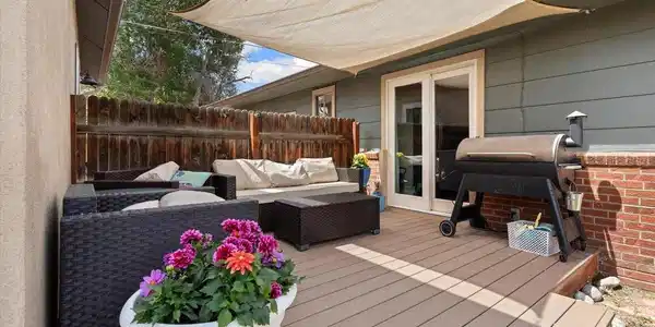 Image 3: private back deck area between the main home and the ADU Image 3: private back deck area between the main home and the ADU
