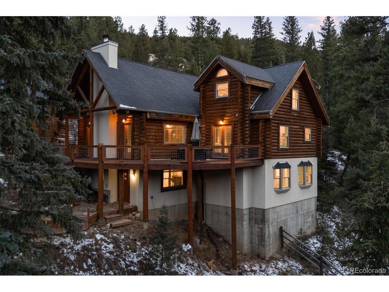 Image 2: Gorgeous 3 story log cabin off Upper Bear Creek! Image 2: Gorgeous 3 story log cabin off Upper Bear Creek!