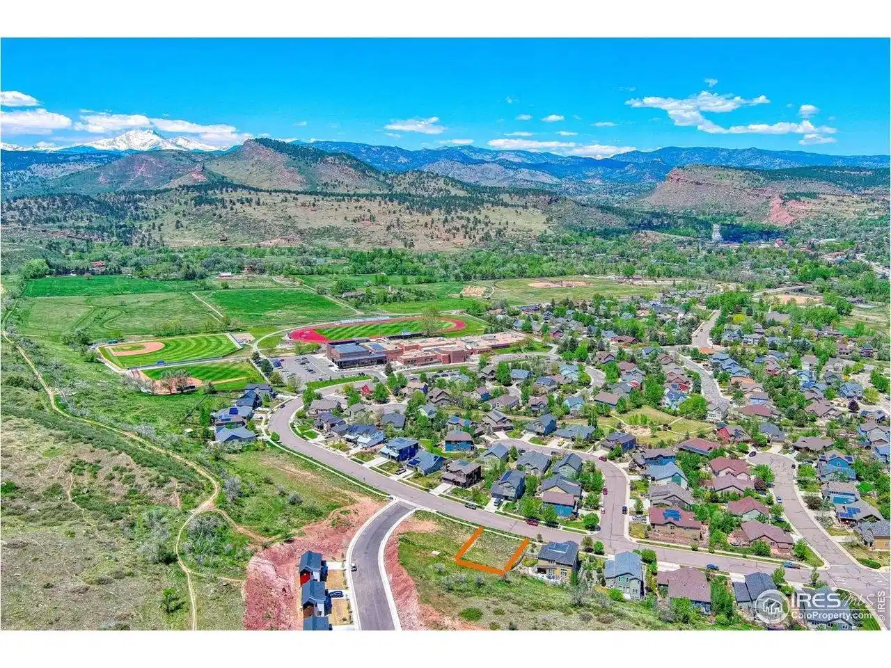 Image 1: Building Lot Outlined in Orange. Image 1: Building Lot Outlined in Orange.