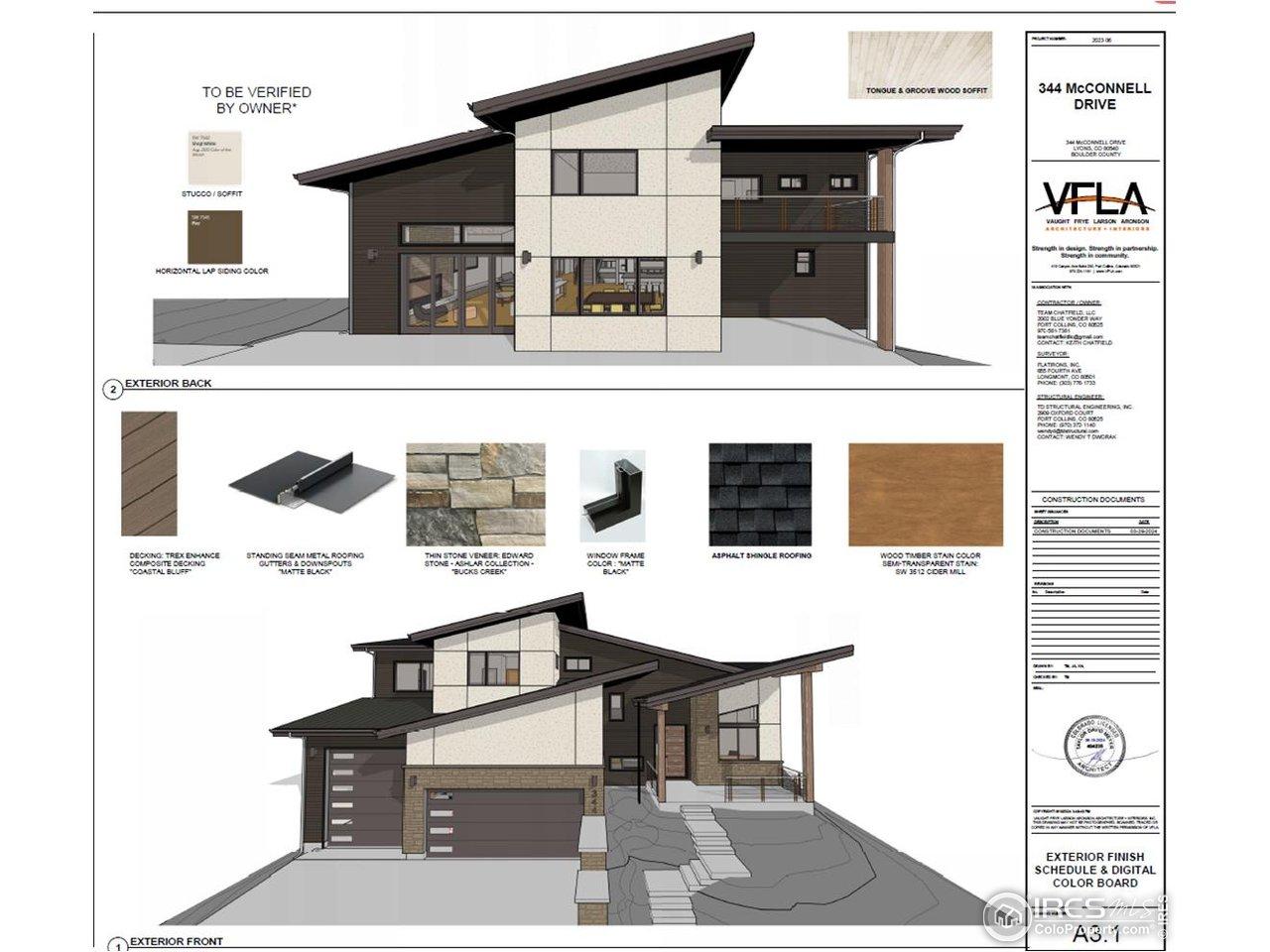 Image 4: Model 40123 on 344 McConnell Dr. 4394' 4Br 4.5ba 3 car garage.  Build Ready Plan. Contact Broker/General Contractor for more details. (C) 2025 Team Chatfield LLC