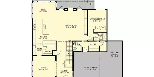 Image 4: Revised Main Level (Floor plan from House Designers) Image 4: Revised Main Level (Floor plan from House Designers)