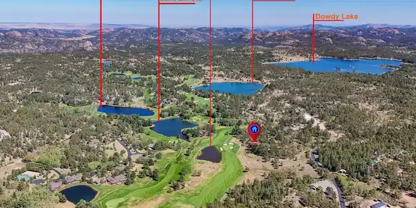 Image 3: Lot 8 is within the Fox Acres Mountain Community Resort with its 13 lakes and is also very close to the large recreational lakes such as Dowdy and Letitia just outside its gates.
