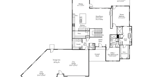 Image 3: Telluride main level floorplan Image 3: Telluride main level floorplan