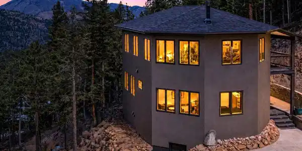 Image 2: Private mountain home with panoramic views, wooded surroundings, and a peaceful elevated setting. Image 2: Private mountain home with panoramic views, wooded surroundings, and a peaceful elevated setting.