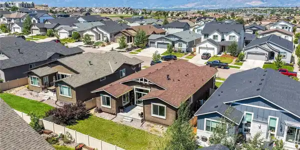 Image 3: Aerial view of backyard, views of Pikes Peak Image 3: Aerial view of backyard, views of Pikes Peak
