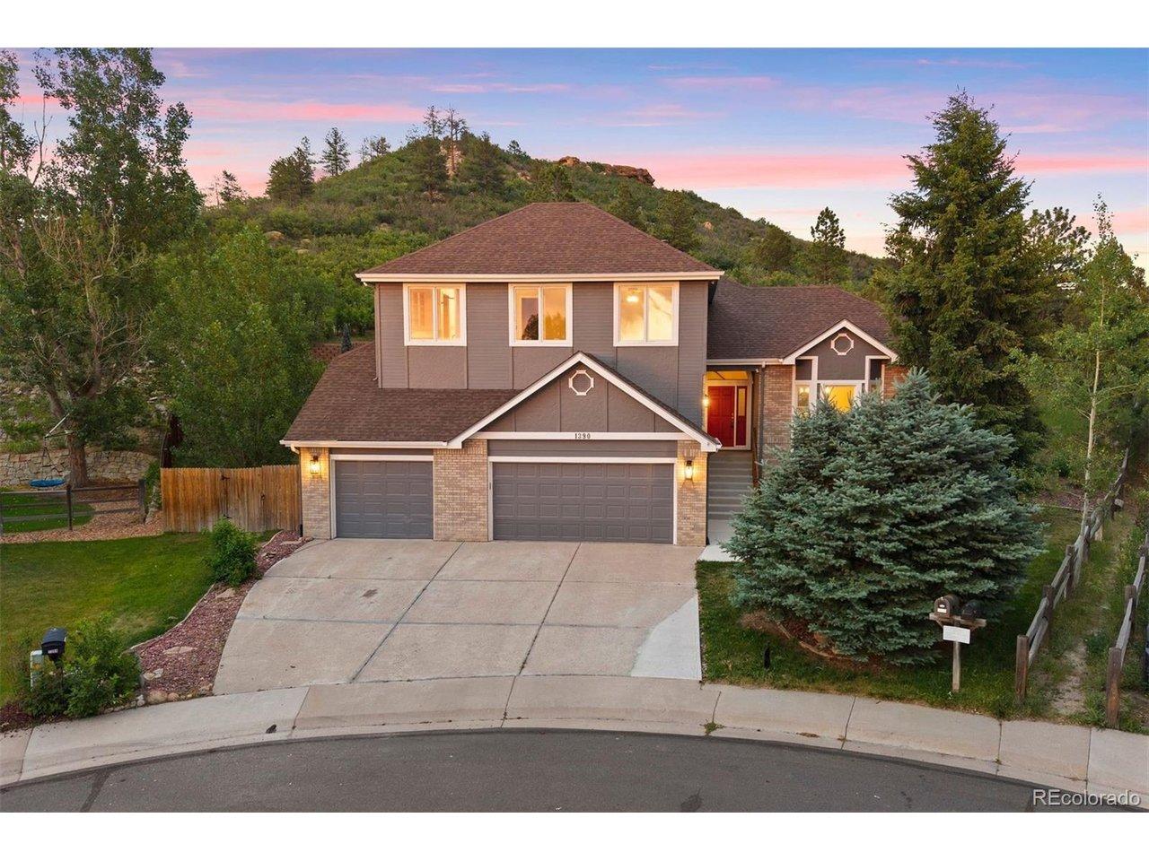 Image 1: Castle Rock Home with Front Range and The Rock Views, plus a private cul-de-sac setting, backed by greenbelt/open space.