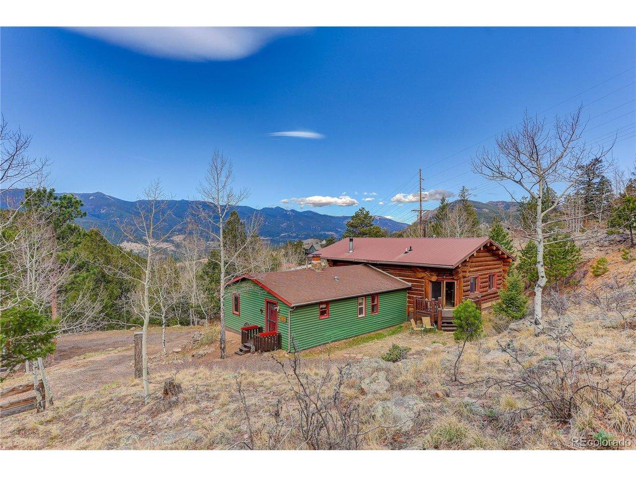 Image 3: You can see the original home (green) built in 1962, and the log home addition added in 1982. Image 3: You can see the original home (green) built in 1962, and the log home addition added in 1982.