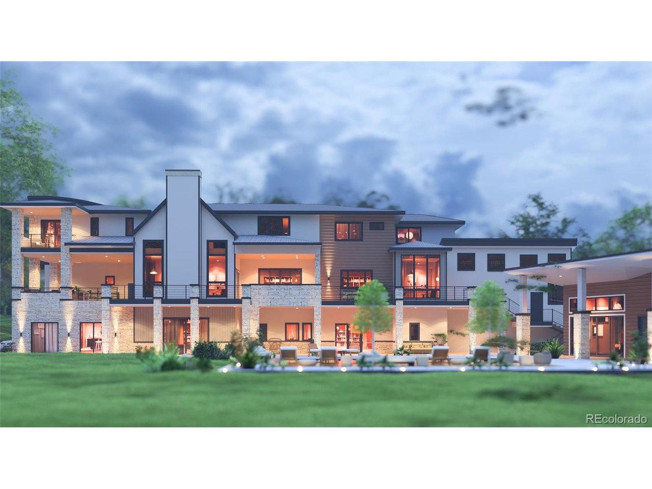 Image 4: Rendering of stunning new custom estate showcasing resort style living, expertly crafted by Flatiron Development & Custom Homes.