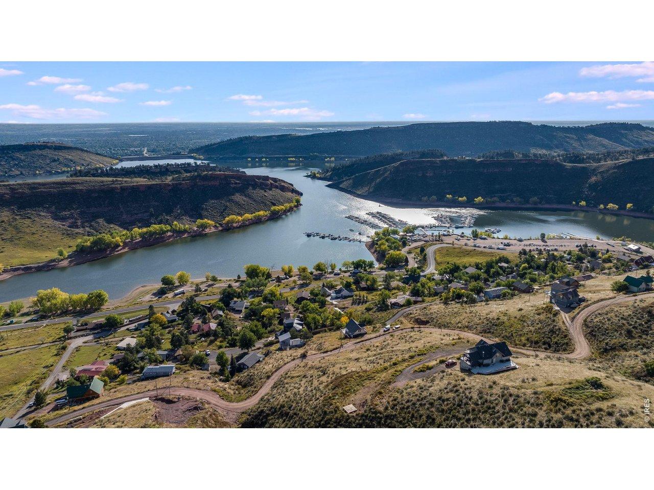 Image 4: Overlooking the marina at Horsetooth Reservoir Image 4: Overlooking the marina at Horsetooth Reservoir