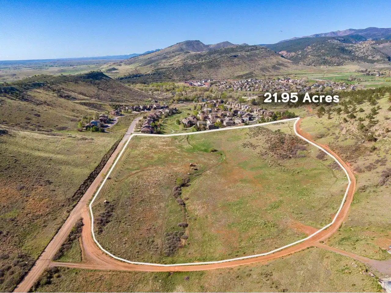 Image 1: Tucked just minutes off Hwy 36 and Stone Canyon Road, this rare 22-acre parcel offers unmatched privacy, accessibility, and is completely surrounded by Rocky Mountain views. Literally a minute or two just up Stone Canyon from the intersection on 36. Image 1: Tucked just minutes off Hwy 36 and Stone Canyon Road, this rare 22-acre parcel offers unmatched privacy, accessibility, and is completely surrounded by Rocky Mountain views. Literally a minute or two just up Stone Canyon from the intersection on 36.