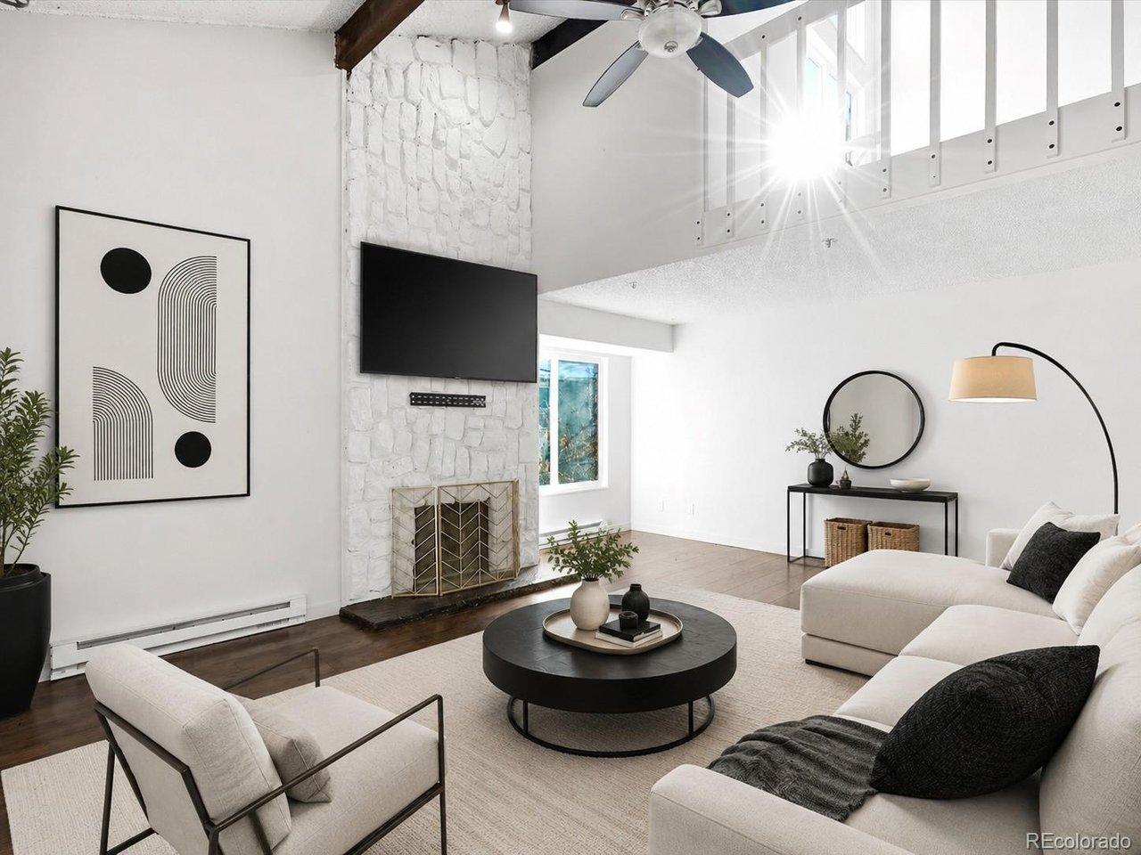 Image 1: Digitally Rendered - Living Room