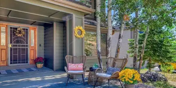 Image 2: Aspen trees by your front door. Image 2: Aspen trees by your front door.