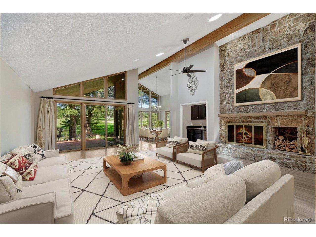 Image 4: "Virtually Staged" Vaulted Great room