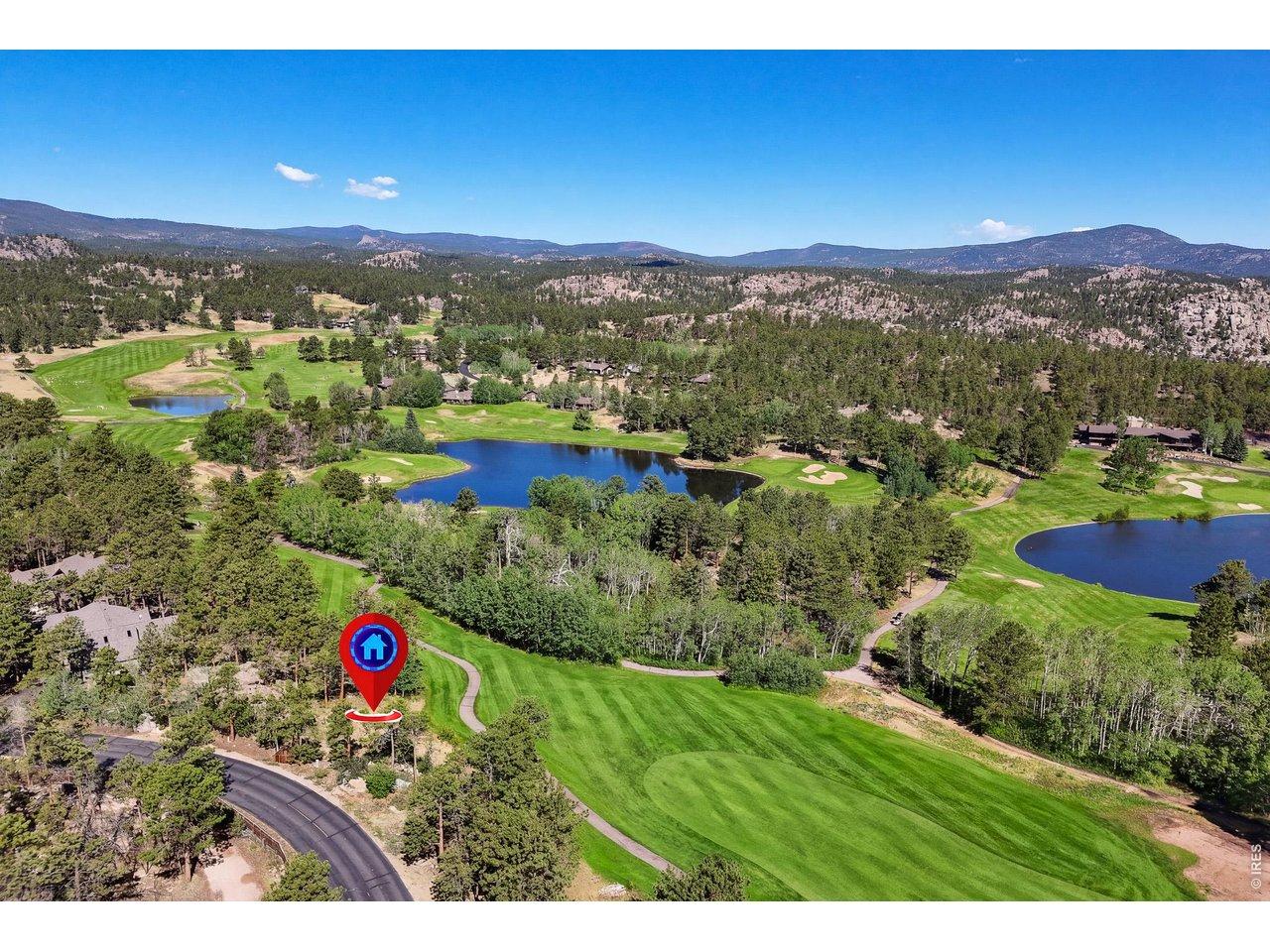 Image 2: Aerial view to the NW of Shawnee, Lakota, Arapahoe Lake and the Golf Club at Fox Acres Clubhouse. Image 2: Aerial view to the NW of Shawnee, Lakota, Arapahoe Lake and the Golf Club at Fox Acres Clubhouse.