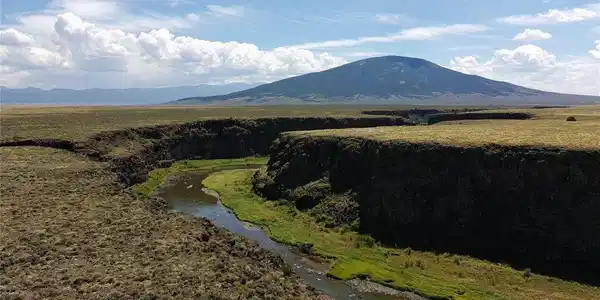 Image 2: Rio Grande Flowing through with Ute Mountain View Image 2: Rio Grande Flowing through with Ute Mountain View