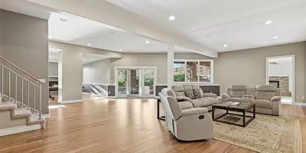 Image 3: Floors shine with all the sunlight that pours into the basement Image 3: Floors shine with all the sunlight that pours into the basement