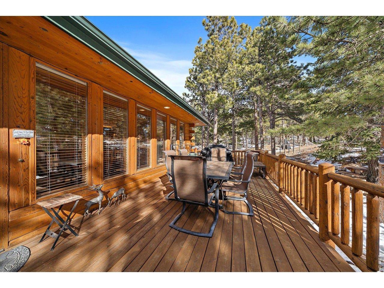 Image 3: Plenty of room on the front deck to take in the beautiful mountain surroundings. Image 3: Plenty of room on the front deck to take in the beautiful mountain surroundings.