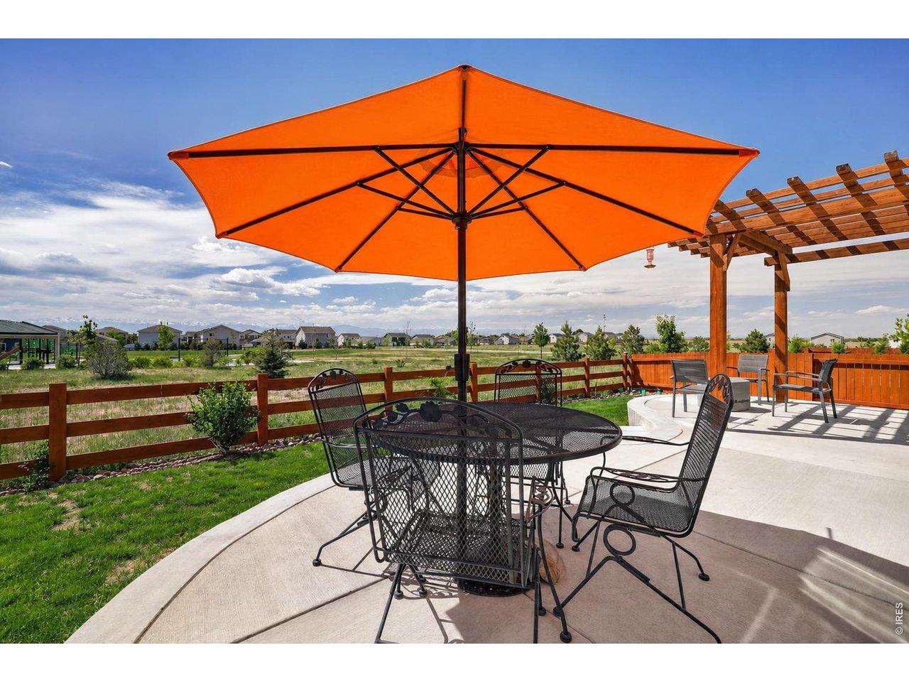 Image 1: Killer patio with multiple zones. Add a pool on the side yard for summer. Image 1: Killer patio with multiple zones. Add a pool on the side yard for summer.