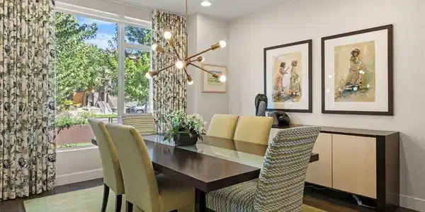 Image 3: Dining space with beautiful picture window. Image 3: Dining space with beautiful picture window.
