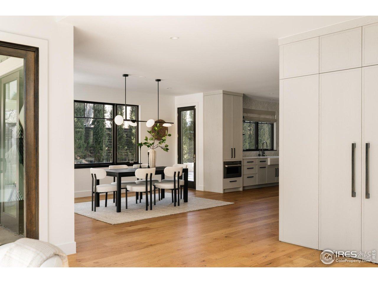 Image 3: Open concept dining room space meshes with kitchen and great room for entertainment purposes. Image 3: Open concept dining room space meshes with kitchen and great room for entertainment purposes.