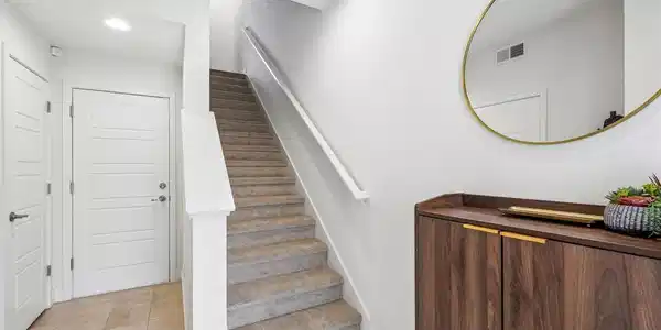 Image 4: New carpet on stairs. Image 4: New carpet on stairs.