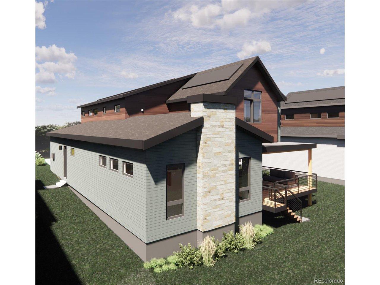 Image 4: The rear elevation showcases seamless indoor outdoor living with stacking sliding glass doors leading to the covered deck. Enjoy peaceful afternoons, Foothills views, and effortless entertaining with the integrated outdoor kitchen. Image 4: The rear elevation showcases seamless indoor outdoor living with stacking sliding glass doors leading to the covered deck. Enjoy peaceful afternoons, Foothills views, and effortless entertaining with the integrated outdoor kitchen.