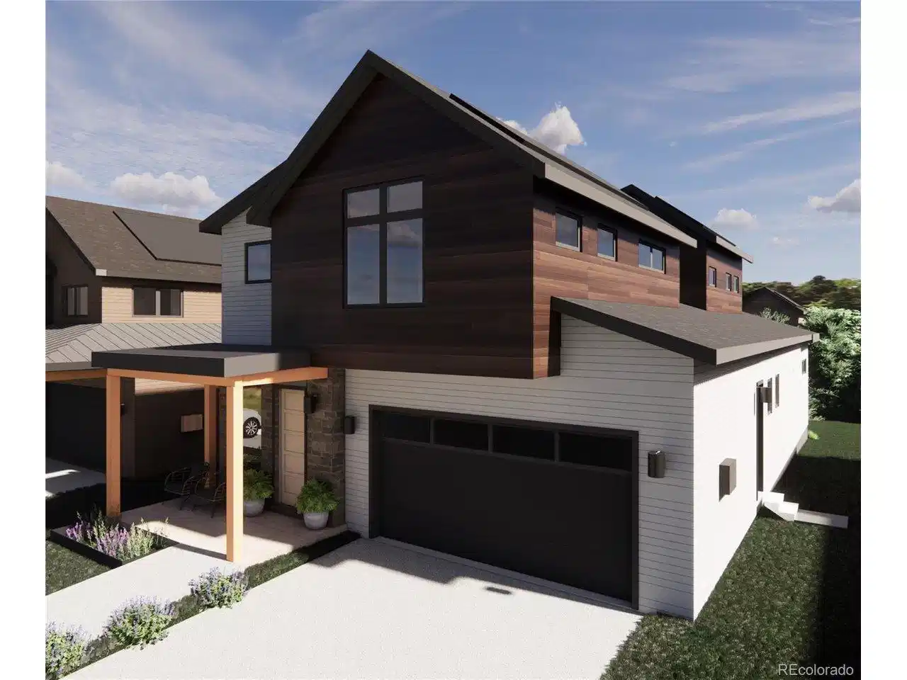 Image 1: Welcome to 1090 Locust Ave. Step inside The Sage, part of Koelbel Communities stunning new single-family home collection in North Boulder, shown here in Exterior Color Palette 3.