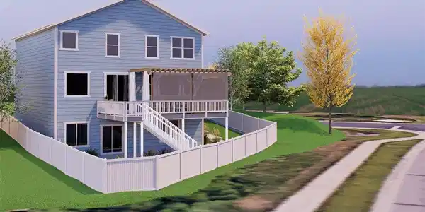 Image 4: The pergola is a rendering idea for a potential project from O'Keefe Builds, who can provide you outdoor living style and added privacy! (Contact Listing Agent for more info). Image 4: The pergola is a rendering idea for a potential project from O'Keefe Builds, who can provide you outdoor living style and added privacy! (Contact Listing Agent for more info).