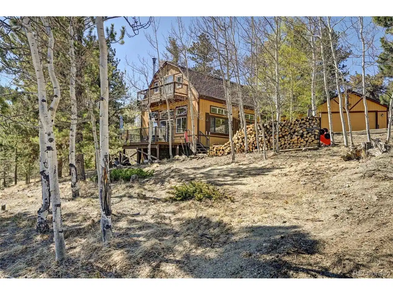 Image 1: Home and Aspen Trees