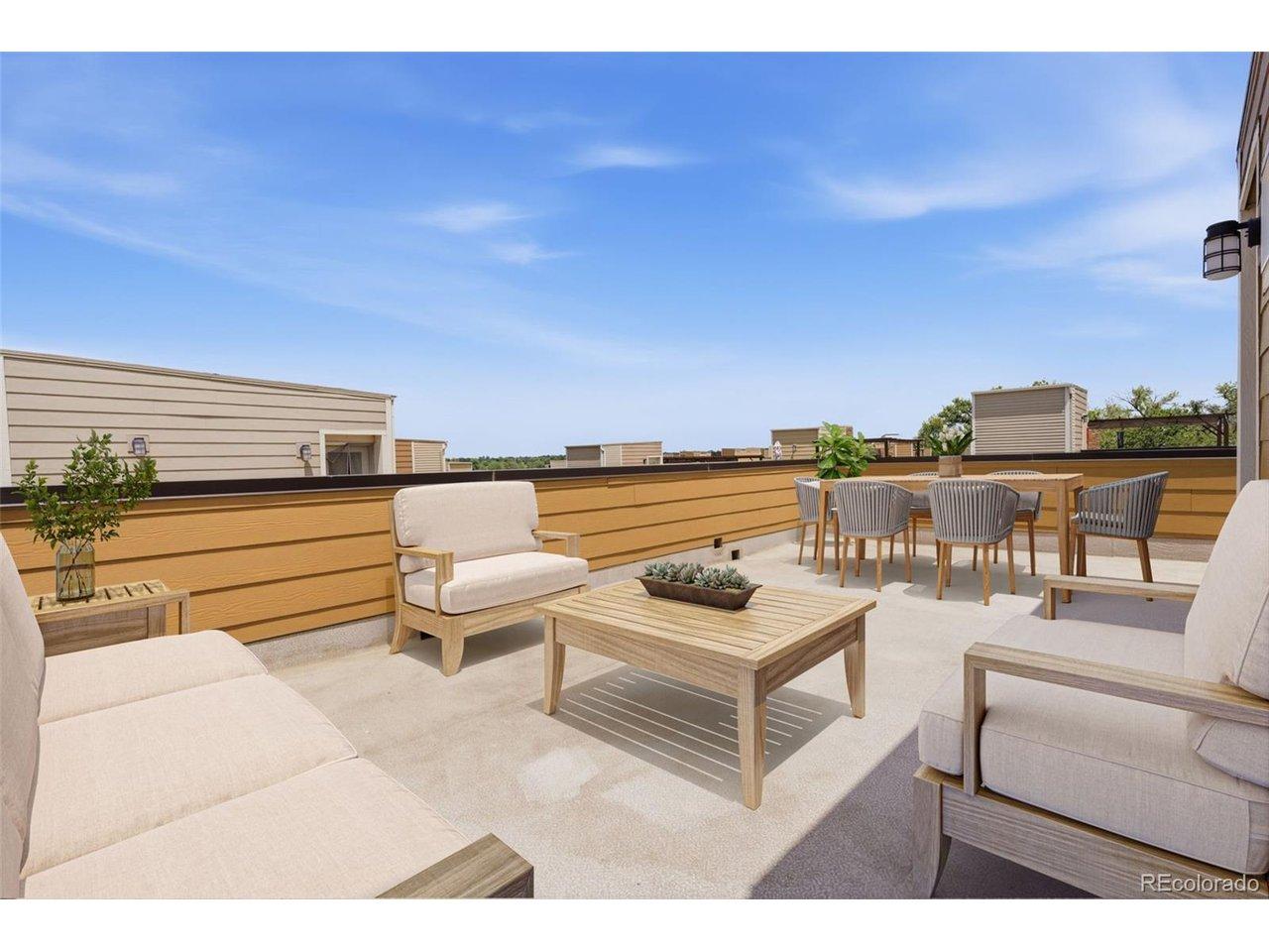 Image 3: Stunning rooftop deck with wrap around mountain views