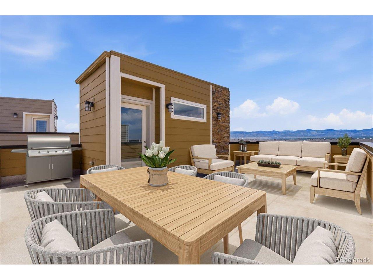 Image 4: Stunning rooftop deck with wrap around mountain views