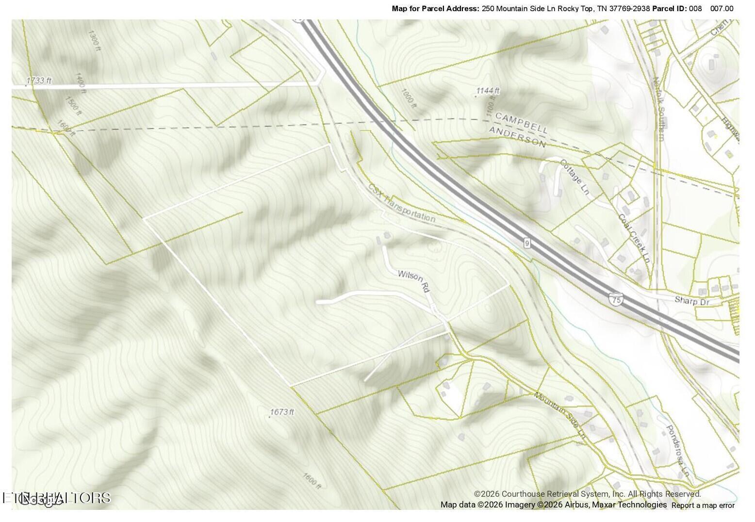 Image 3: Topo Map Mountain Side Ln