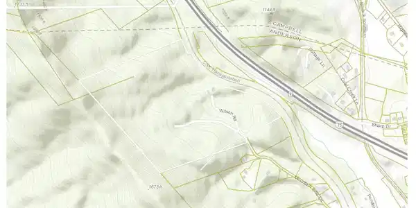 Image 3: Topo Map Mountain Side Ln