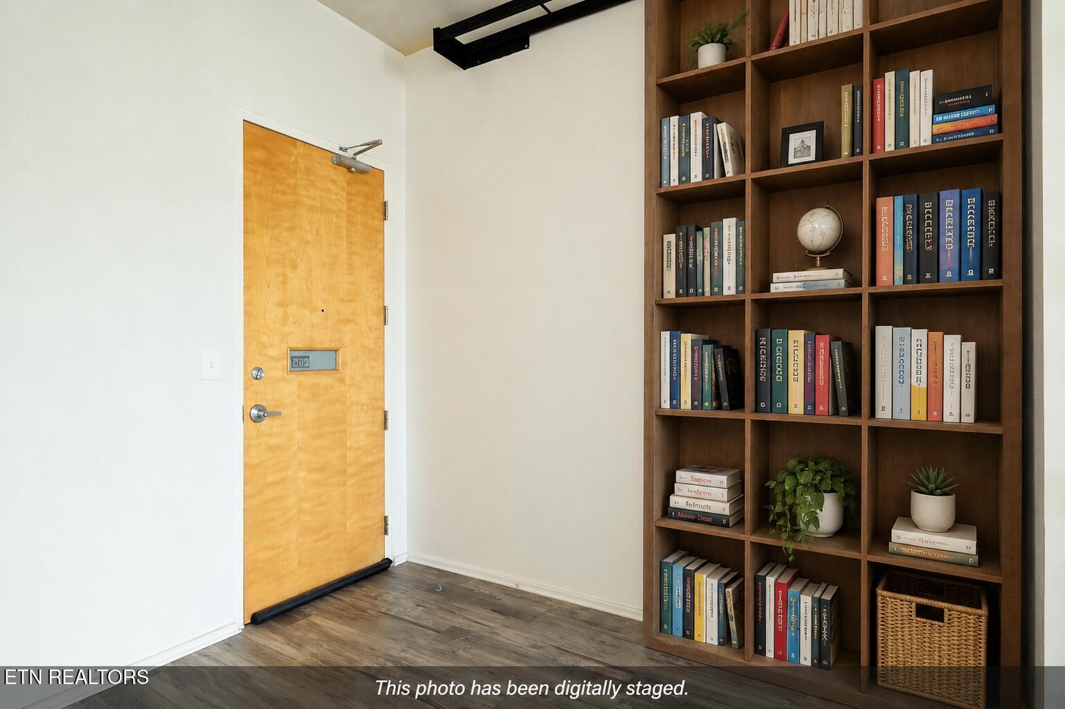 Image 2: Digital Staging bookshelf