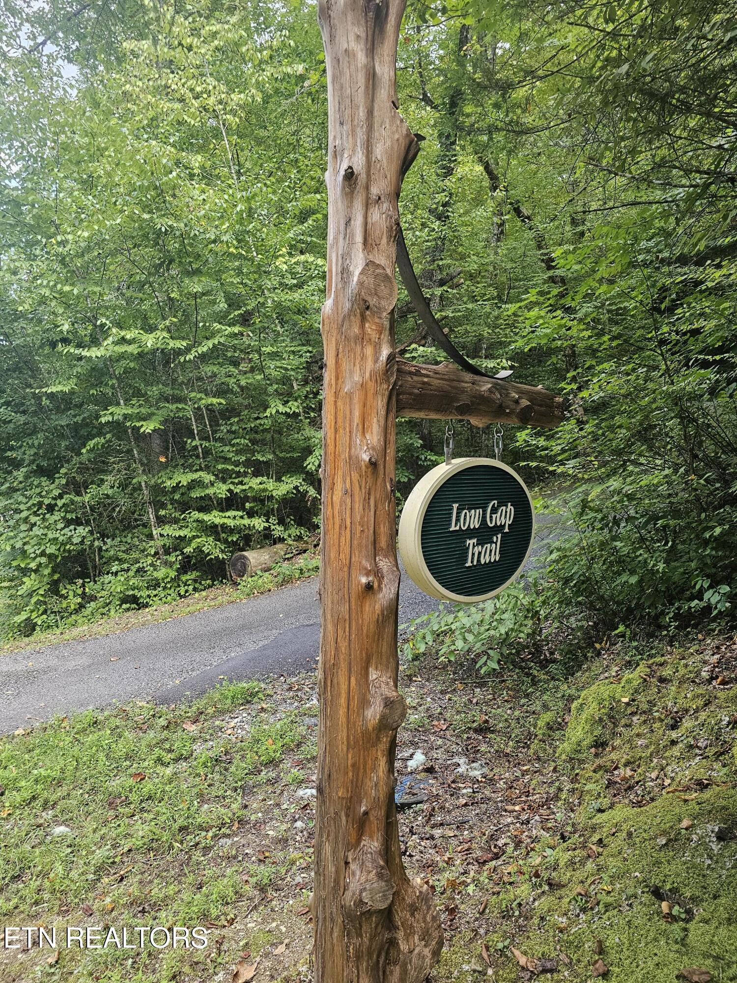 Image 1: Low Gap Trail Sign