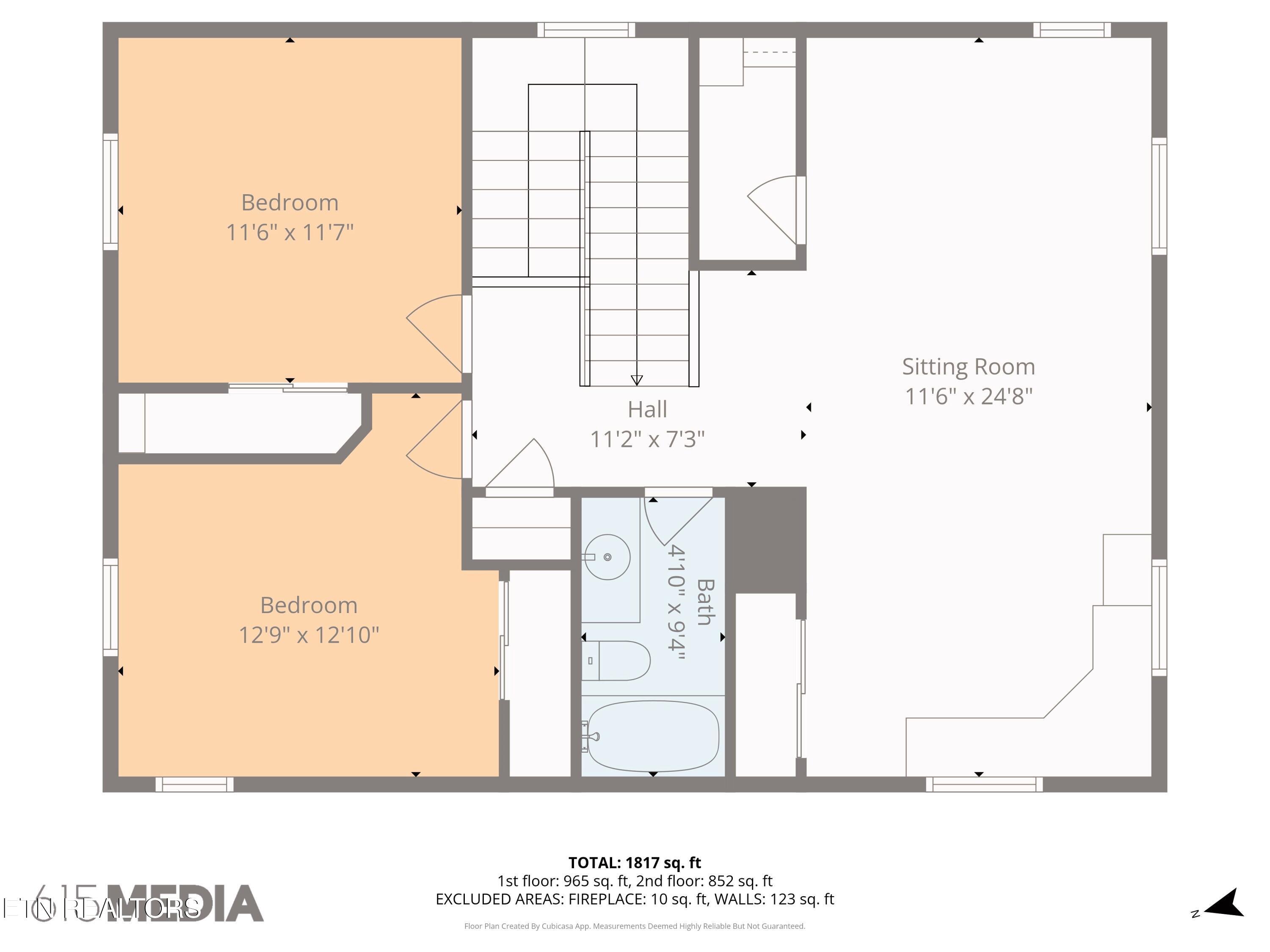 Image 3: Willie Shell 2nd story Floorplan