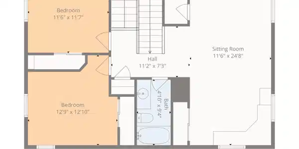 Image 3: Willie Shell 2nd story Floorplan
