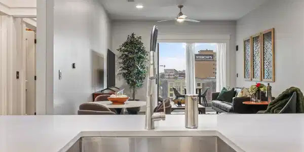 Image 4: Kitchen View of Downtown