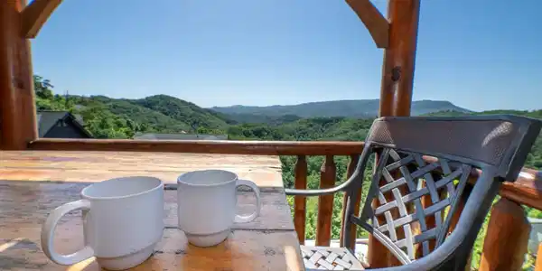 Image 2: coffee on deck