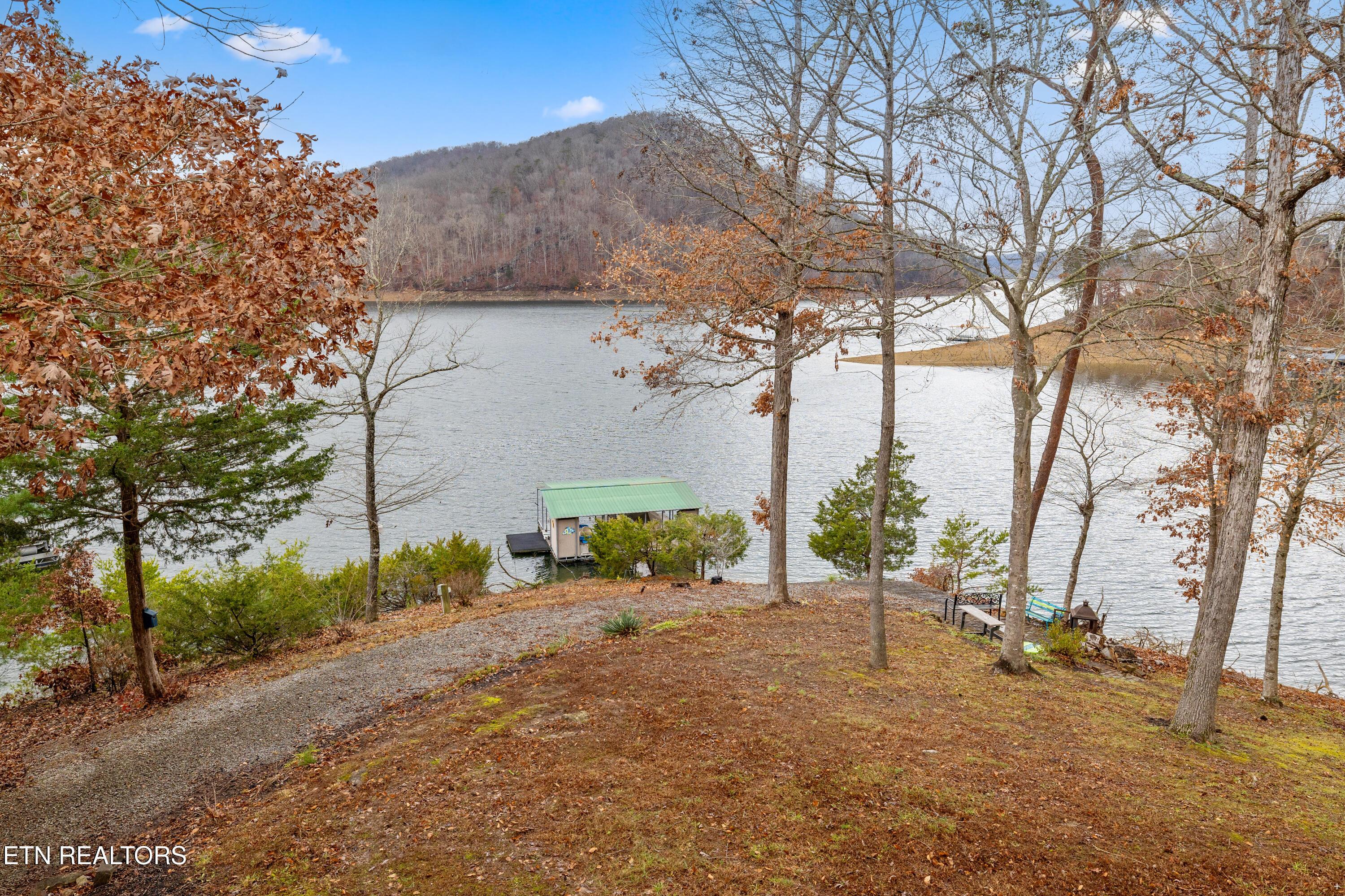 Image 4: View of lake from house winter view