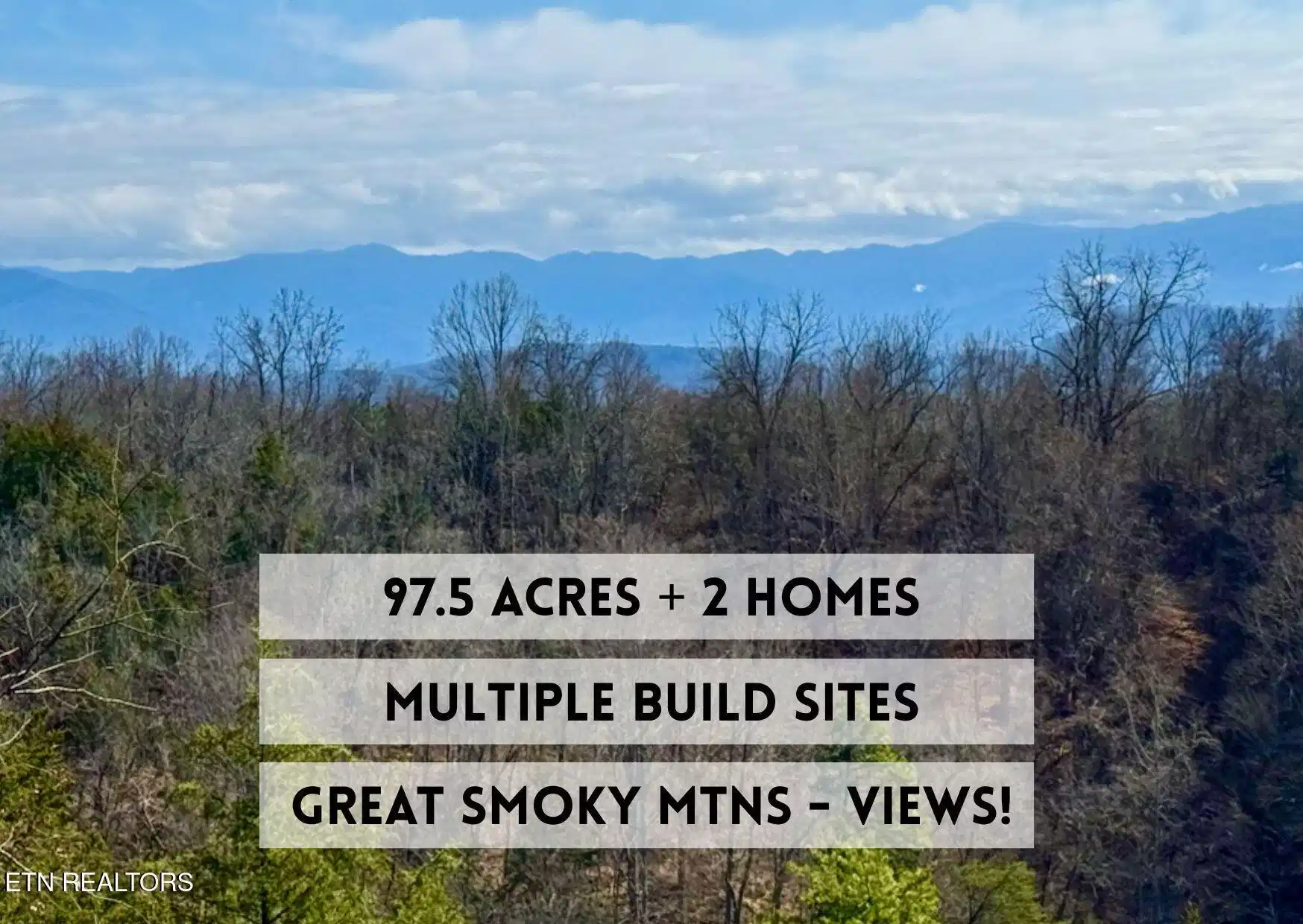 Image 1: GREAT SMOKIES VIEWS!