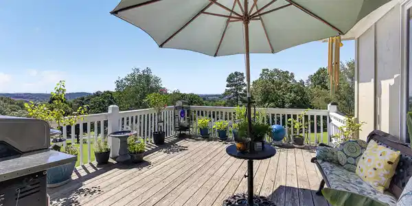 Image 3: Back deck with mountain view