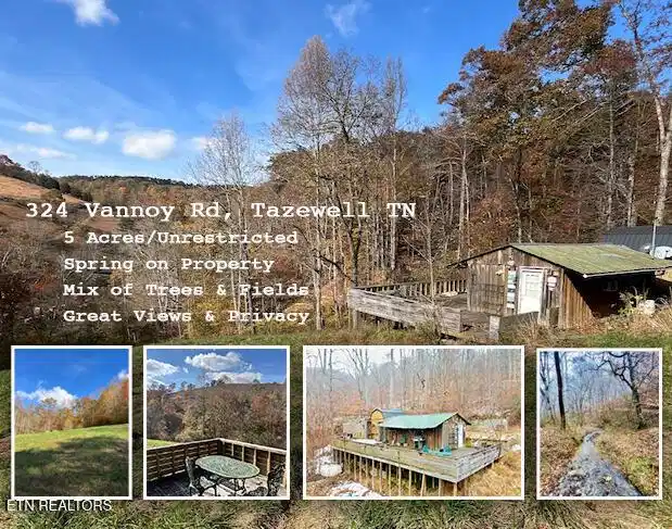 Image 1: 5 Acres | 324 Vannoy Rd, Tazewell TN