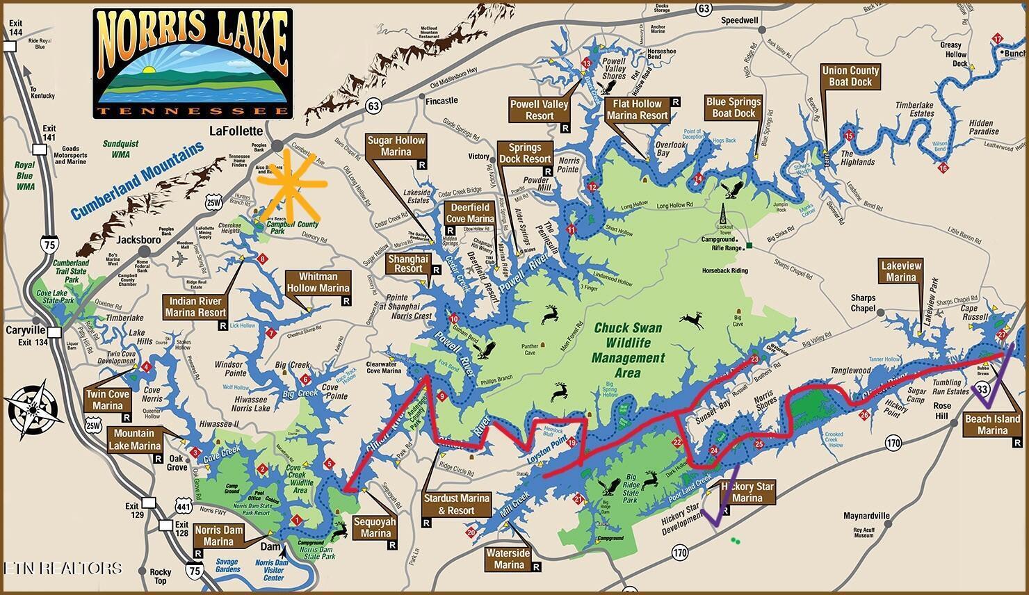 Image 4: Lot location near Norris Lake