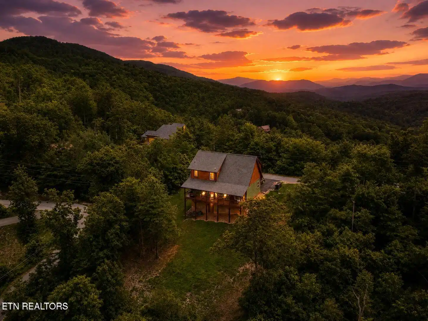 Image 1: cabin in the smoky mountains