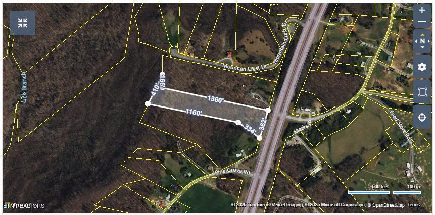 Image 2: hwy 111 8 acre tract plat map