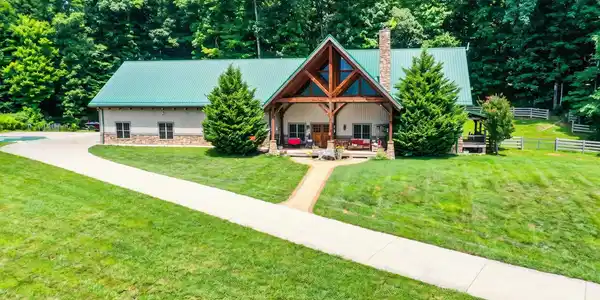 Image 2: Timberframe home with supersized garage